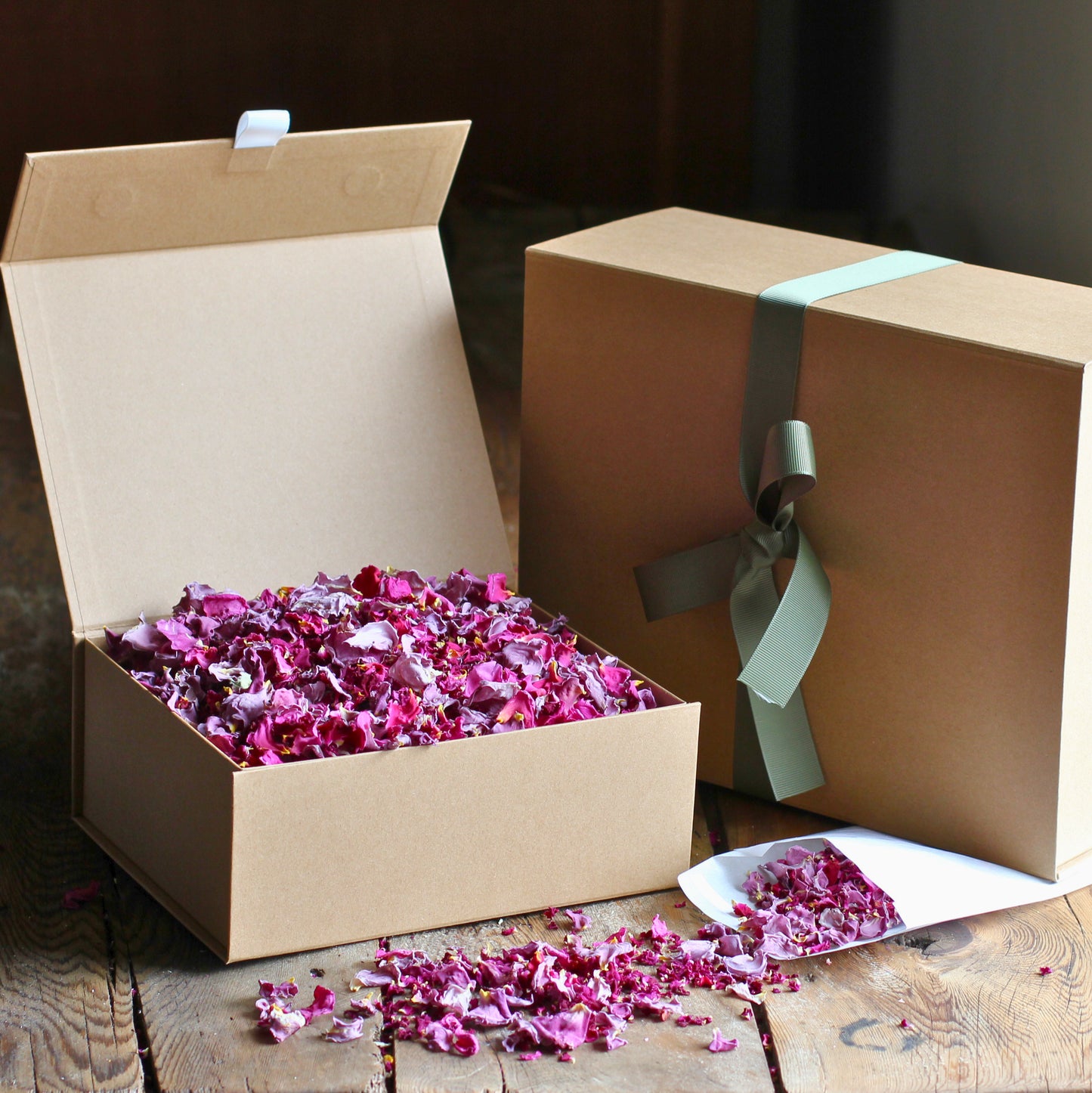 Blackberry Jam - Dried Rose Petal Confetti