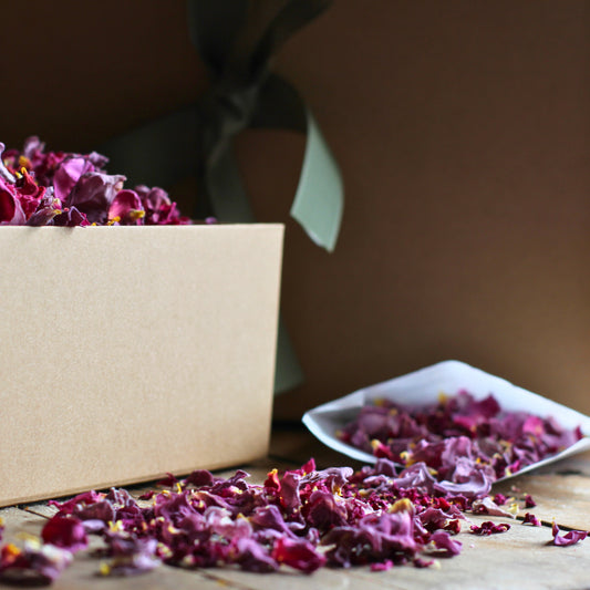 Blackberry Jam - Dried Rose Petal Confetti