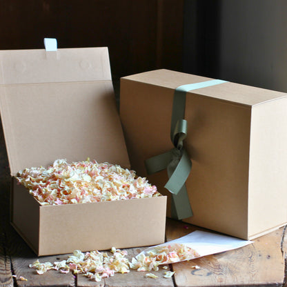 Elderflower Cordial - Dried Rose Petal Confetti
