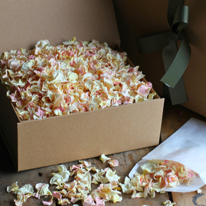 Elderflower Cordial - Dried Rose Petal Confetti