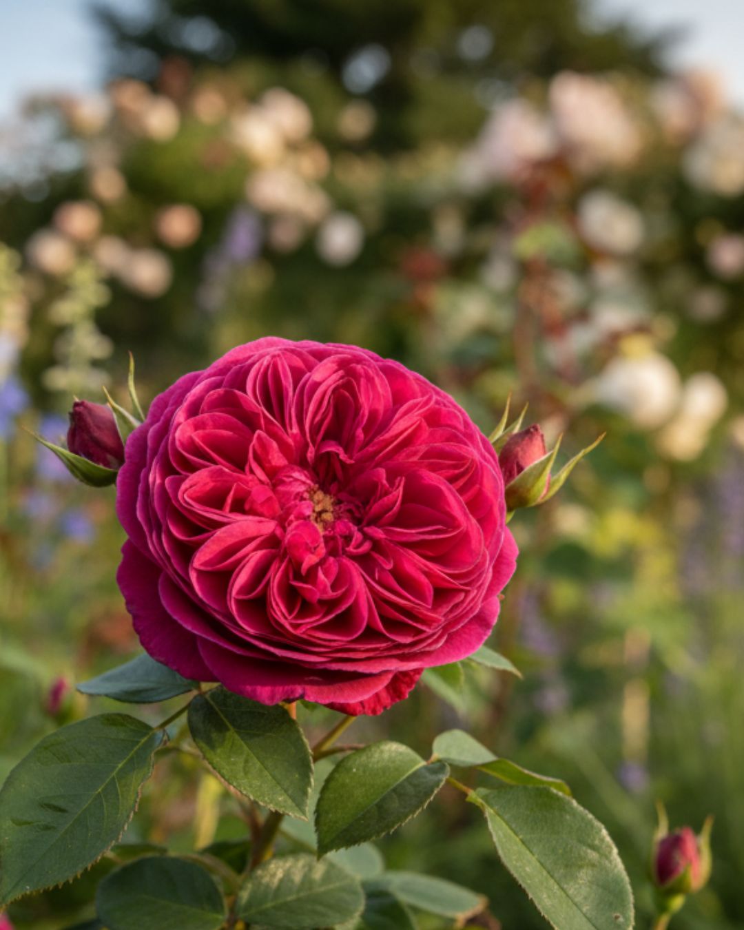 Rose 'Rose de Rescht' - 7L Potted Rose