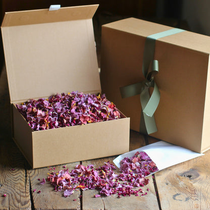 Sloe Gin - Dried Rose Petal Confetti