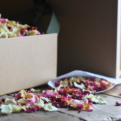 Strawberry Trifle - Dried Rose Petal Confetti